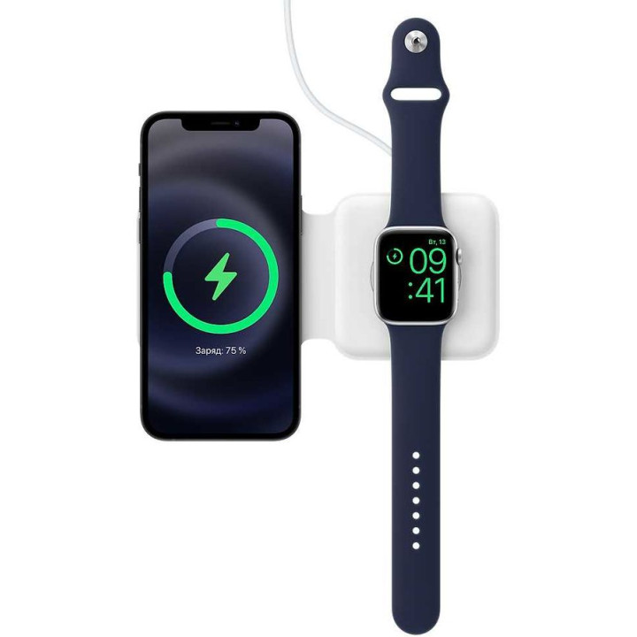 Беспроводное зарядное устройство Apple MagSafe Duo,  белый