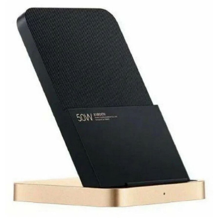 Беспроводное зар./устр. Xiaomi 50W Wireless Charging Stand 3.25A (PD) универсальное черный/золотисты