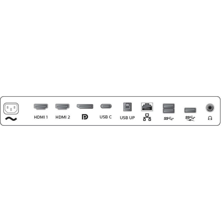 Монитор Philips 499P9H 48.8", черный